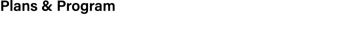 Plans & Program
